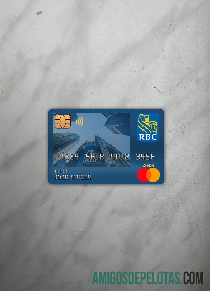 Cartão de débito master do Canada Royal Bank (RBC) Photolook Front amostra